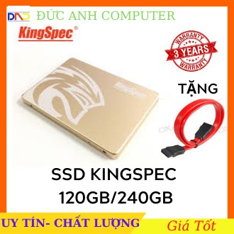 Ổ cứng SSD KingSpec 90GB/120GB/240GB – CHÍNH HÃNG – Bảo hành 3 năm – Tặng cáp dữ liệu Sata 3.0 – SSD 240GB