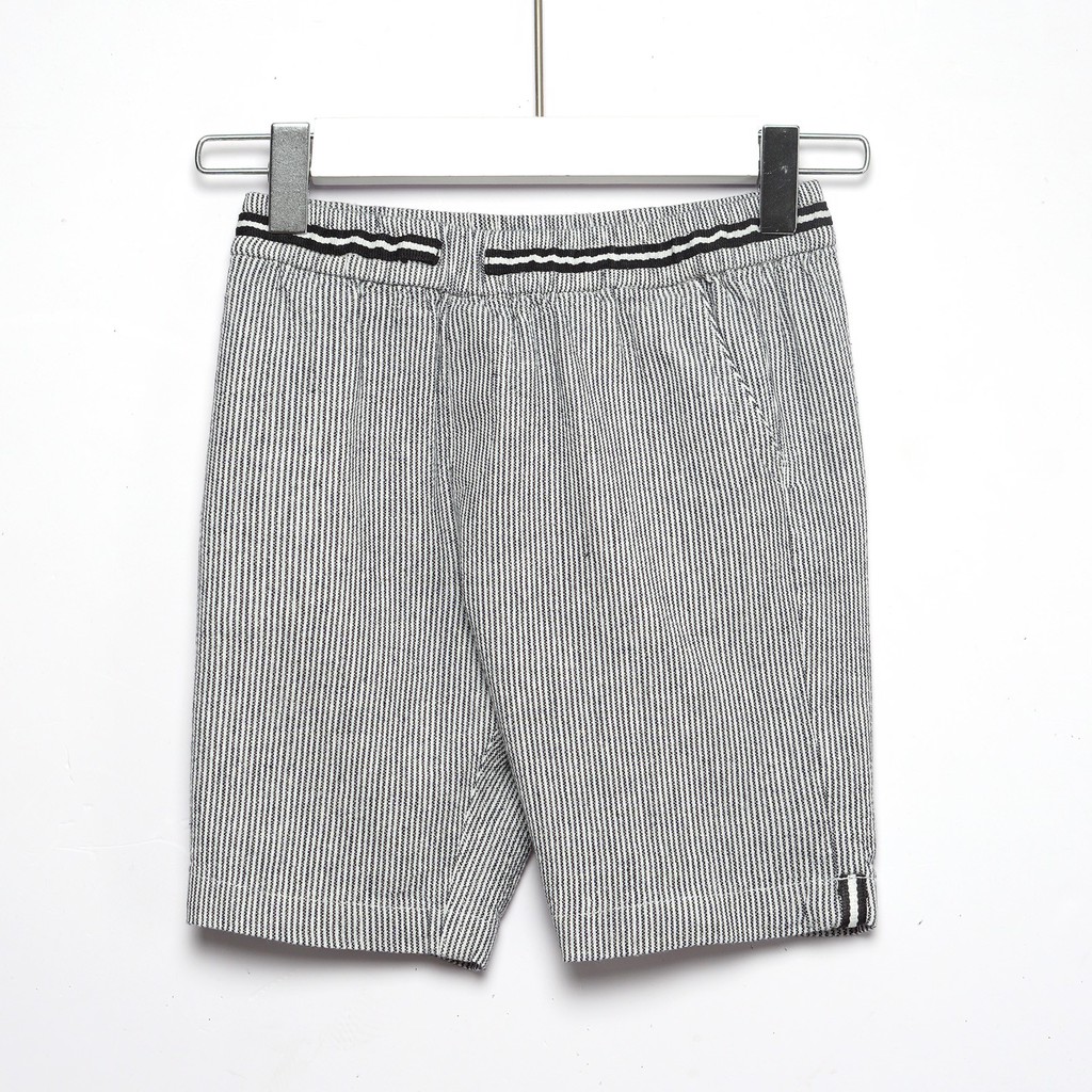 QUẦN SHORT KẺ BÉ TRAI VẢI LINEN COTTON