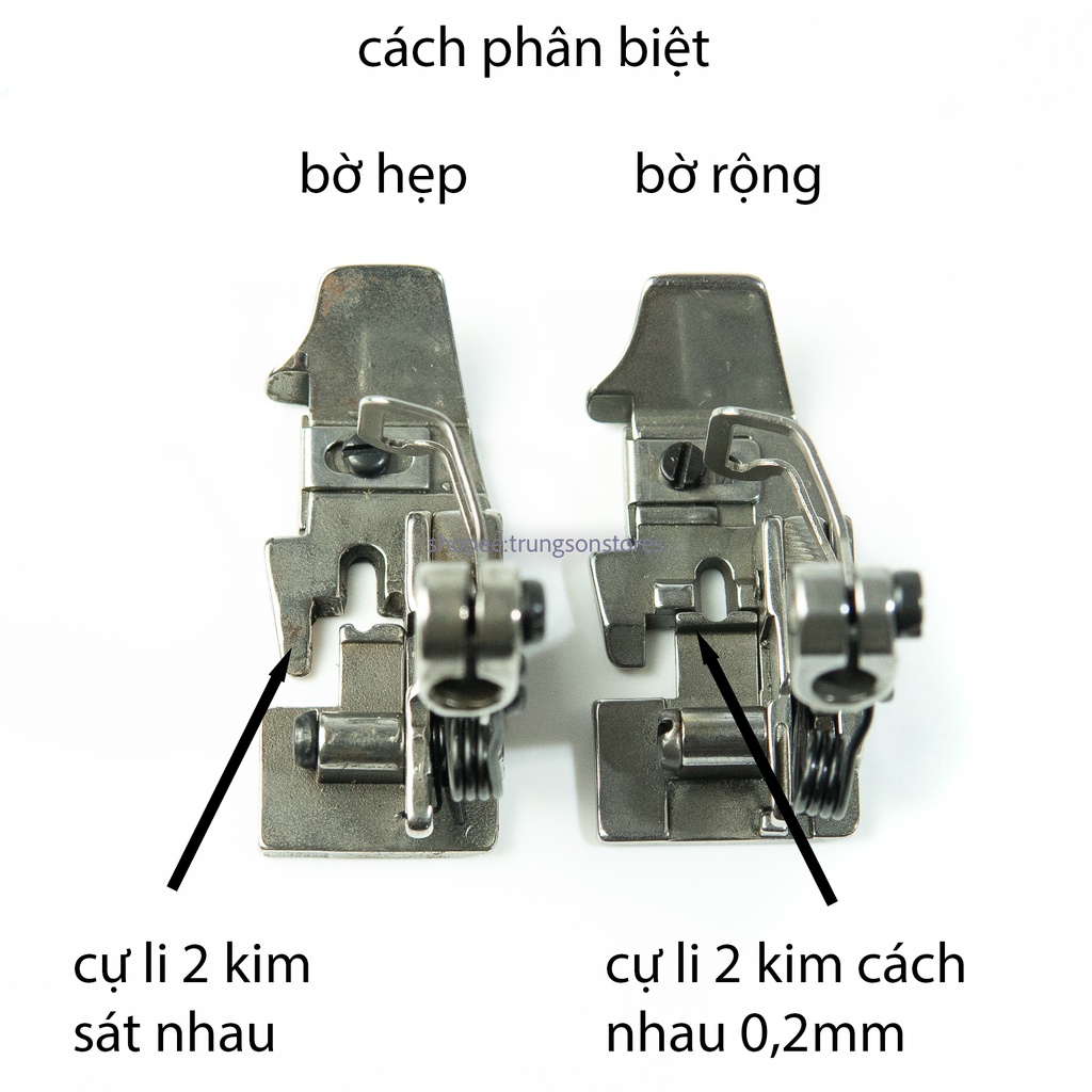 Chân vịt máy vắt sổ công nghiệp 5 chỉ jack , bruce , siruba K,...