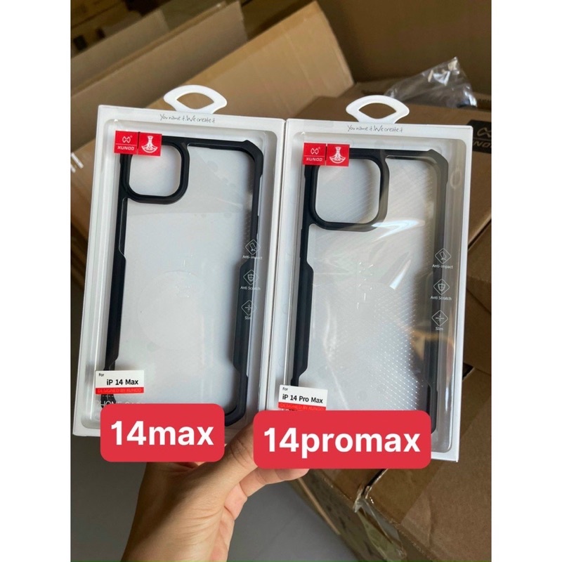 Ốp lưng Kính Xundd chống sốc cho iPhone 14 Pro Max, 14 Plus, 14 Pro, 14 trong suốt viền dẻo bảo vệ máy siêu tốt