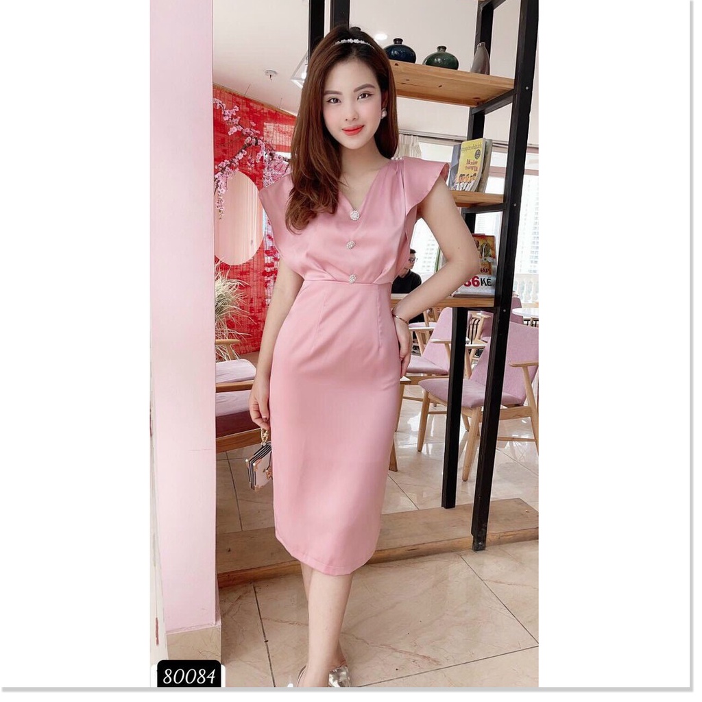 Đầm trượt sang chảnh trẻ trung tôn dáng cho chị em KME FASHION