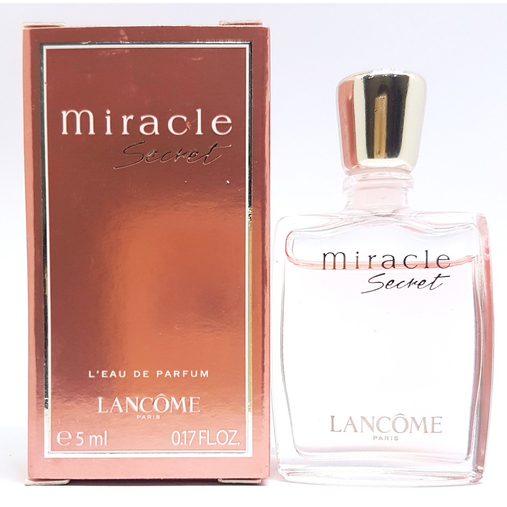 Nước hoa nữ mini MIRACLE SECRET LANCÔME PARIS L’Eau de Parfum chai 5 ml chính hãng