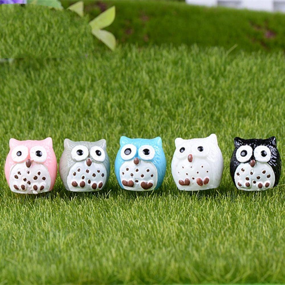 Set 5 Tượng Hình Chim Cú DIY Dễ Thương Để Trang Trí