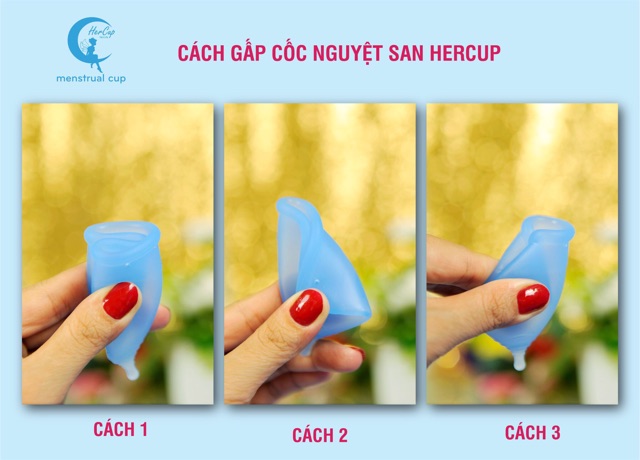 Cốc nguyệt san HerCup kèm cốc tiệt trùng + Gel rửa