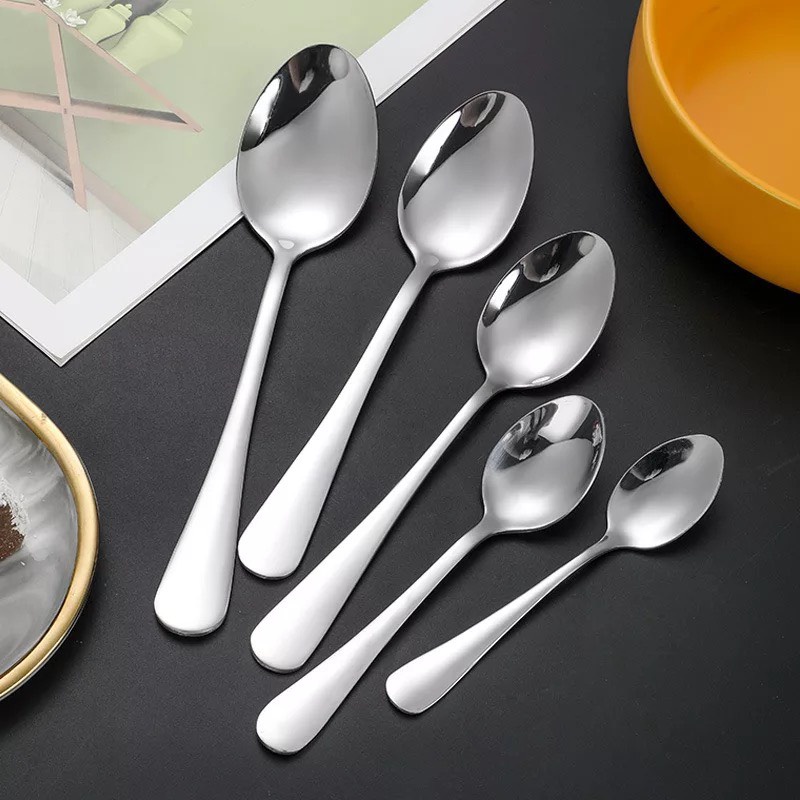 Combo 5 Thìa Inox Ăn Cơm Ăn Phở Loại Dày Sáng Muỗng Inox  Gía Rẻ Chất Lượng Vượt Trội.