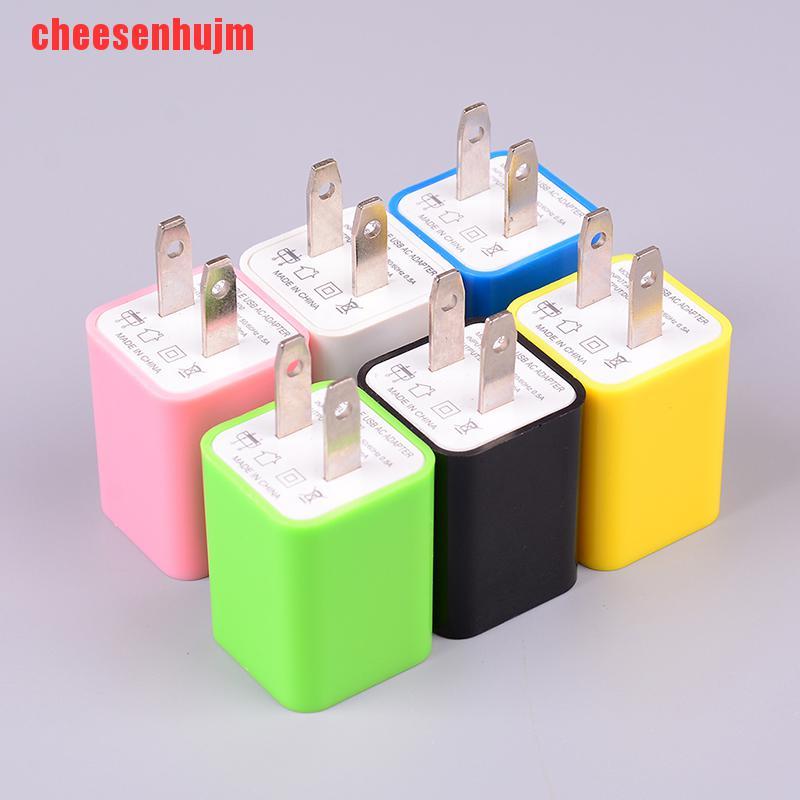 Củ Sạc AC 2 Cổng USB Phích Cắm US