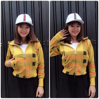 Áo khoác lửng sọc