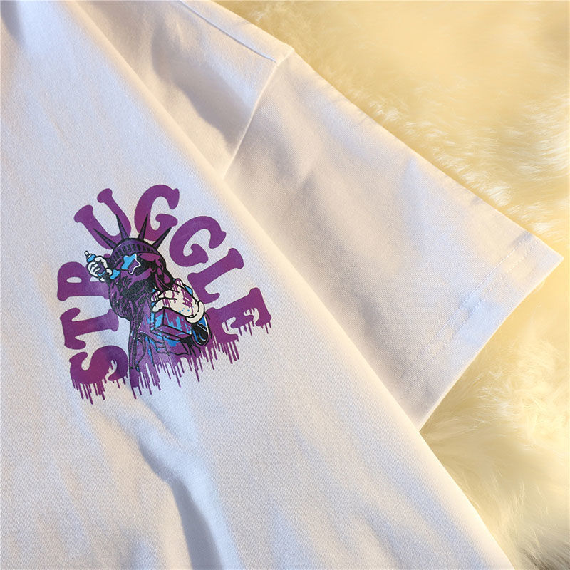 Áo thun NRVP ngắn tay cổ tròn thời trang cho nữ 2021