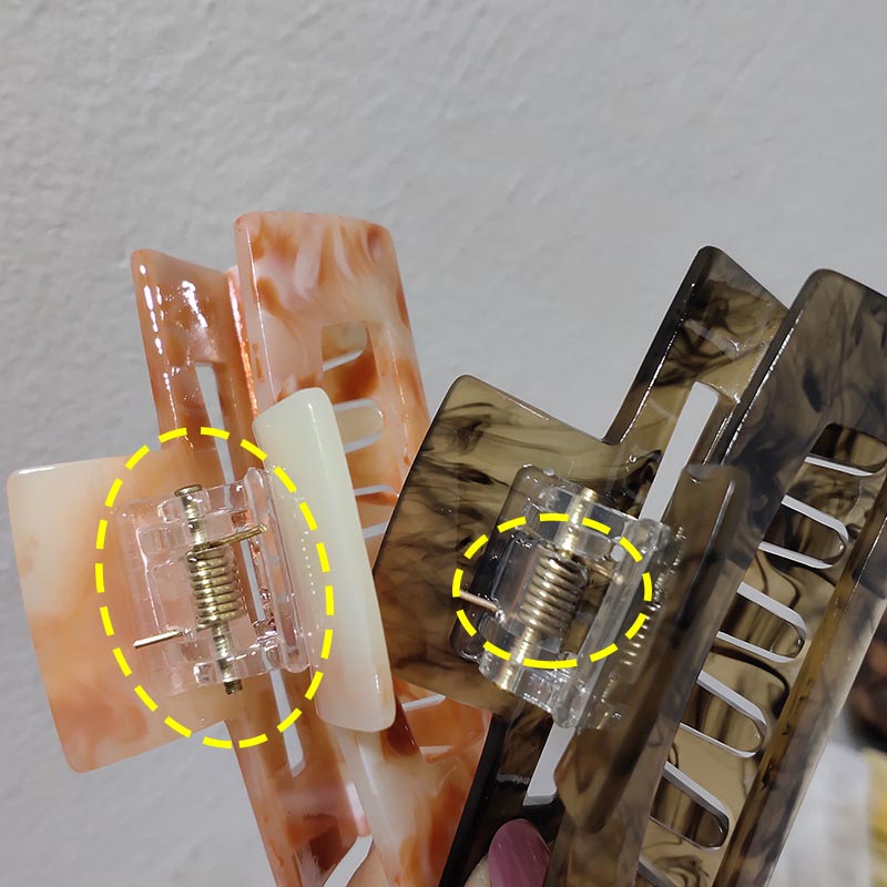 Kẹp Càng Cua Bằng Nhựa Họa Tiết Đá Cẩm Thạch