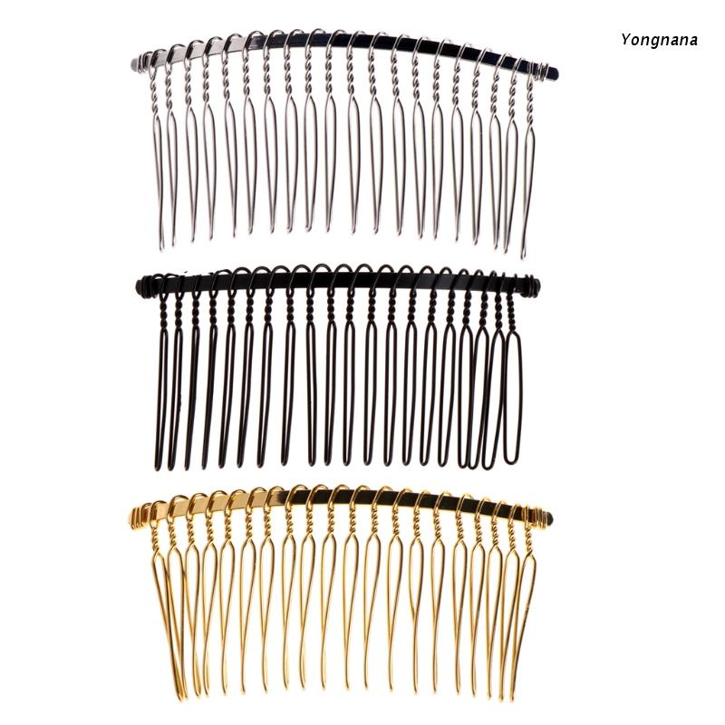 Lược cài tóc 20 răng bằng kim loại DIY cho cô dâu