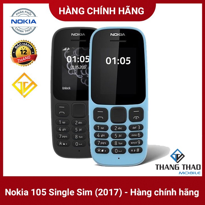Điện thoại Nokia 105 Single Sim (2017) - Hàng chính hãng