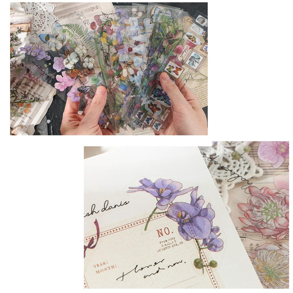 Giấy Dán Ghi Chú Nhật Ký Tự Dính Kiểu Vintage