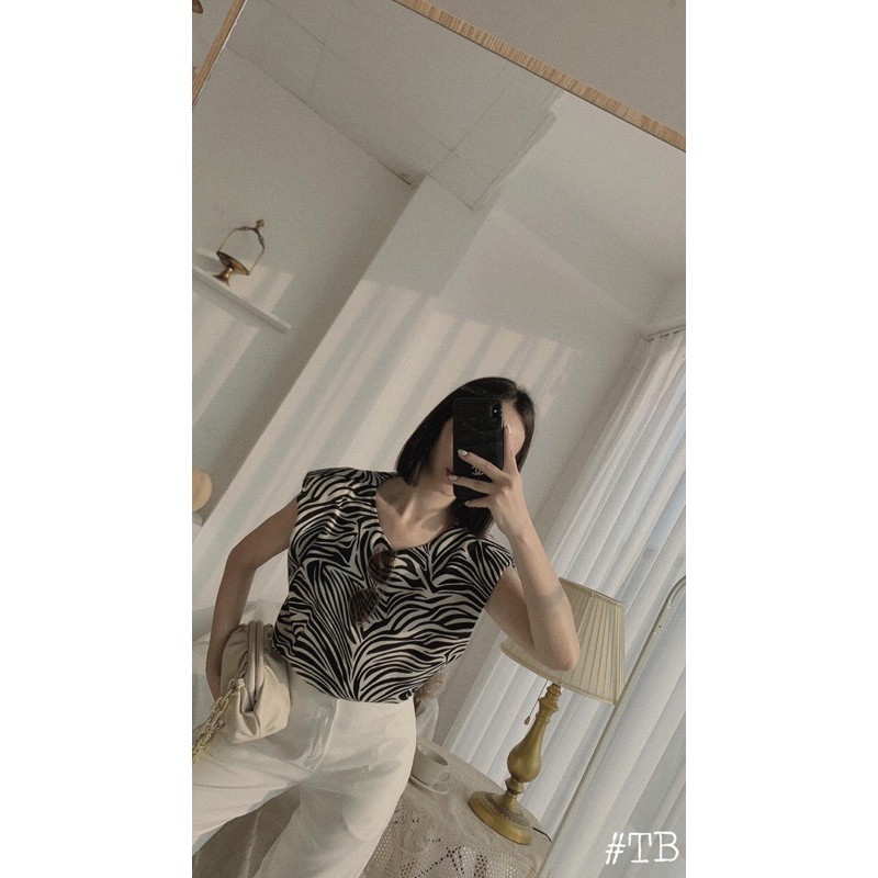 set áo vằn quần xuông