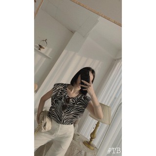 Set áo vằn quần xuông