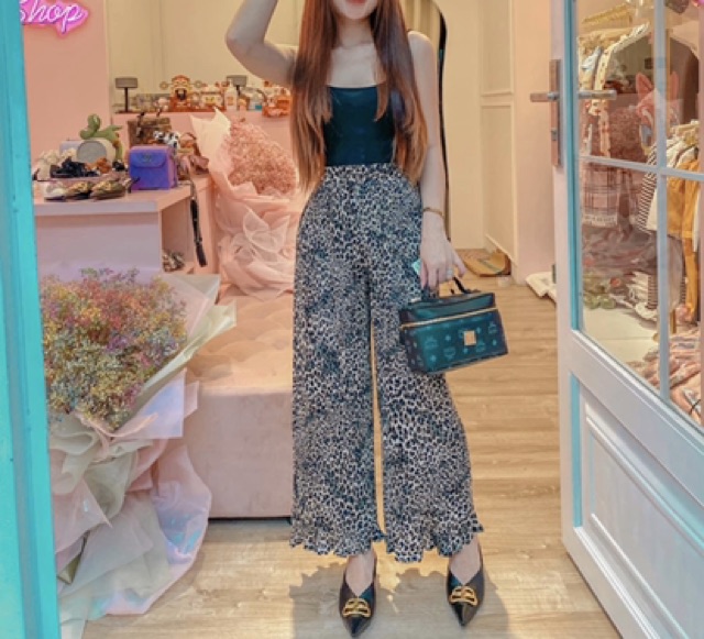 Quần dập li ống suôn