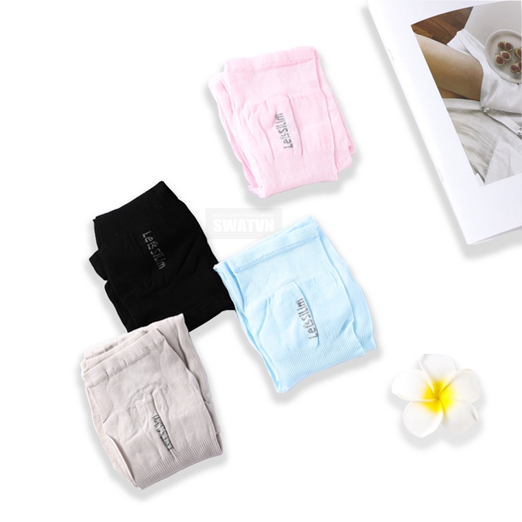 Bộ 2 ống tay dài Let's Slim che nắng xỏ ngón vải siêu co dãn thấm hút mồ hôi thoáng mát