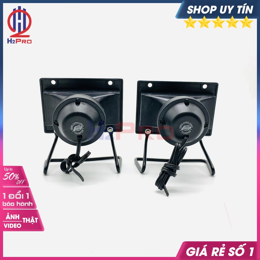 Đôi Loa Treble Kèn Thạch Anh Thumper AT416, 2 Loa Siêu Tép Rời Thạch Anh Cao Cấp 40W-8 Ôm -H2Pro Audio