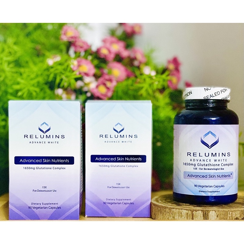 Viên Uống Trắng Da Relumins Advance White 1650mg Glutathione Complex 90v Của Mỹ