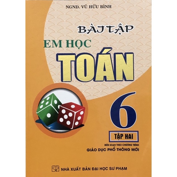 Sách - (Combo 2 tập )Bài Tập Em Học Toán Lớp 6 - Tập 1+2 (Biên Soạn Theo Chương Trình Giáo Dục Phổ Thông Mới)