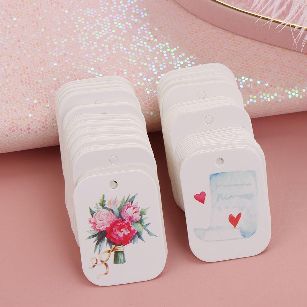 Set 50 Thẻ Giấy Kraft Gói Quà / Quà Valentine