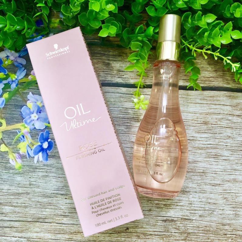 rẻ vô địch Oil Ultime ROSE Finishing Oil – Dầu dưỡng tóc Schwarzkopf với chiết xuất tinh dầu Hoa Hồng 100ml