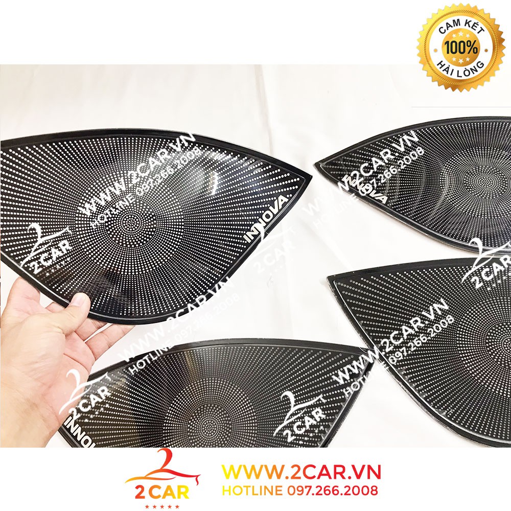 Ốp Tapli Cánh Cửa, màng loa Xe Toyota Innova 2017- 2021, Hàng TiTan Cao Cấp