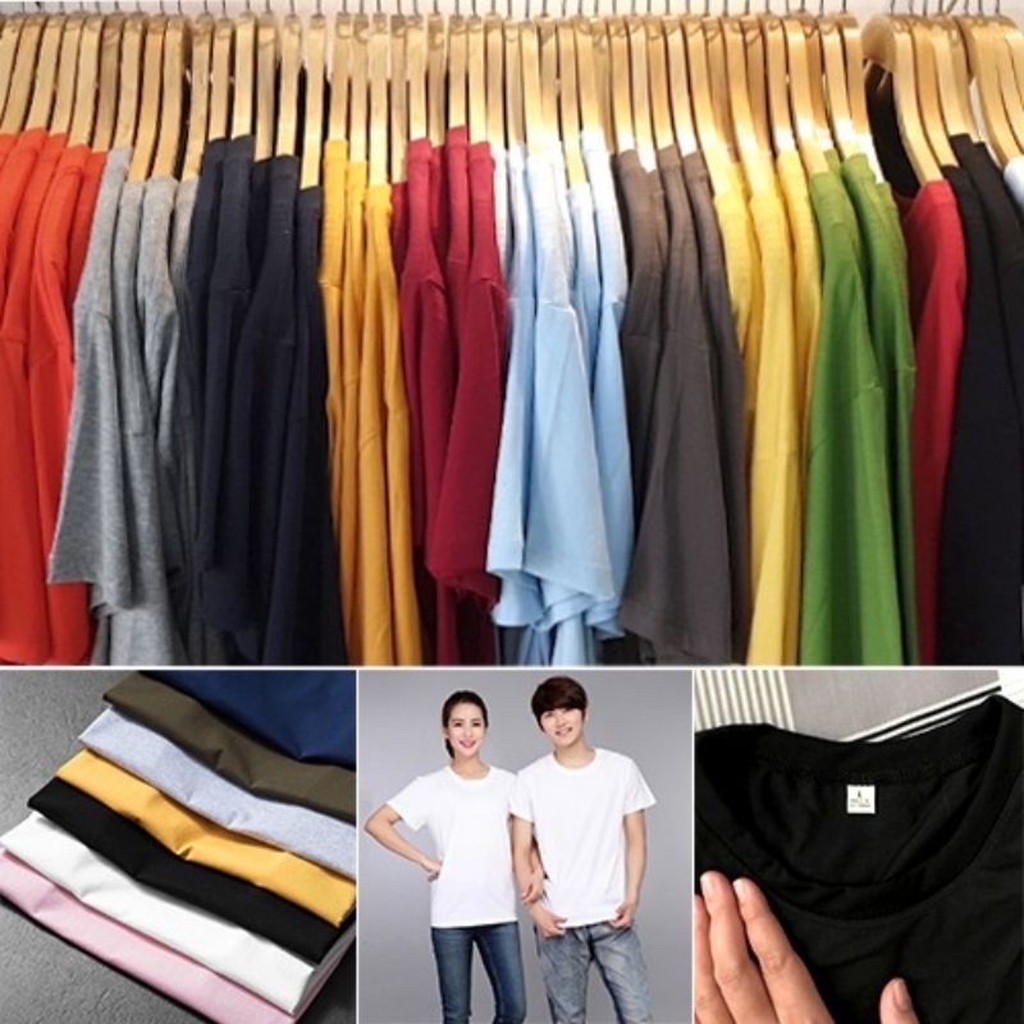 Áo thun cotton nam nữ free size form rộng 40kg - 100kg