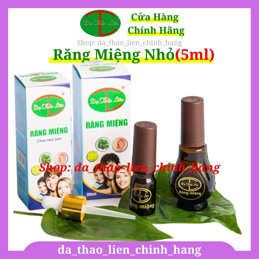Tinh Dầu Răng Miệng Dạ Thảo Liên chai nhỏ - hàng chính hãng, 100% thiên nhiên