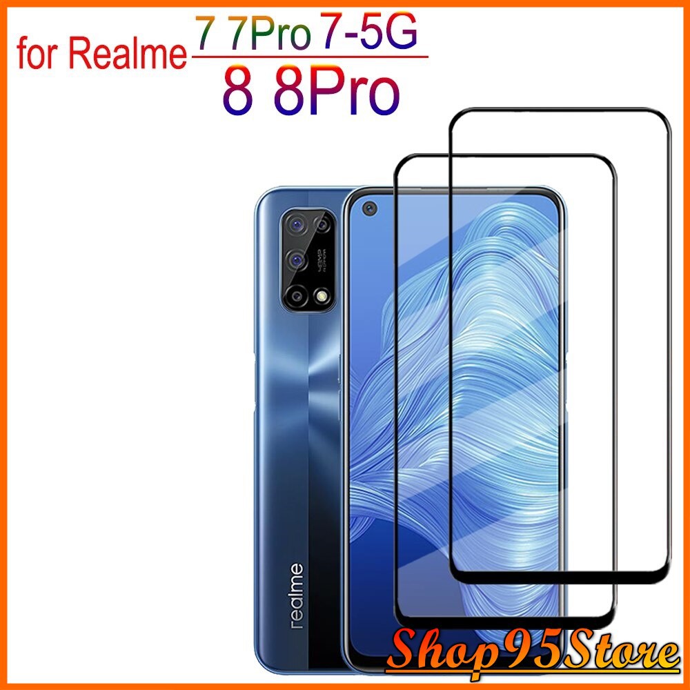 Cường lực Realme 8 Realme  8 pro Realme C20 Realme GT GT NEO Realme Q3 Q3 pro Full màn Full keo thế hệ mới
