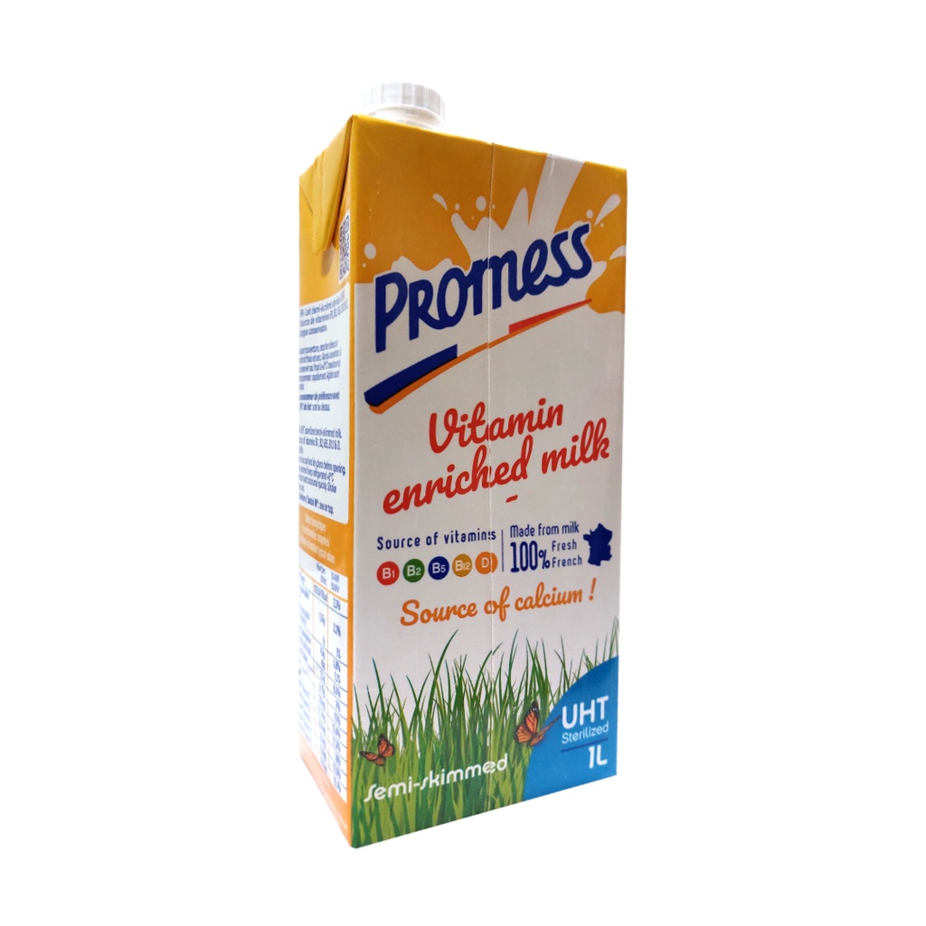 Sữa Tươi Ít Béo Vitamin Promess 1L - Nhập Khẩu Pháp