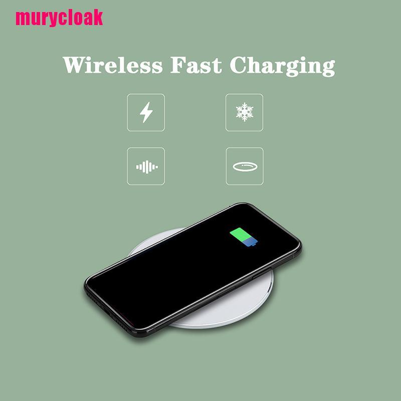 【mur】20W Fast Wireless Charger For Samsung Galaxy S10 S9 S8 Note9 USB Qi Charging Pad