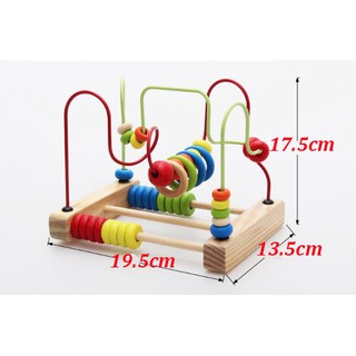 Đồ Chơi Luồn Hạt Gỗ Cho Bé Bản Đẹp