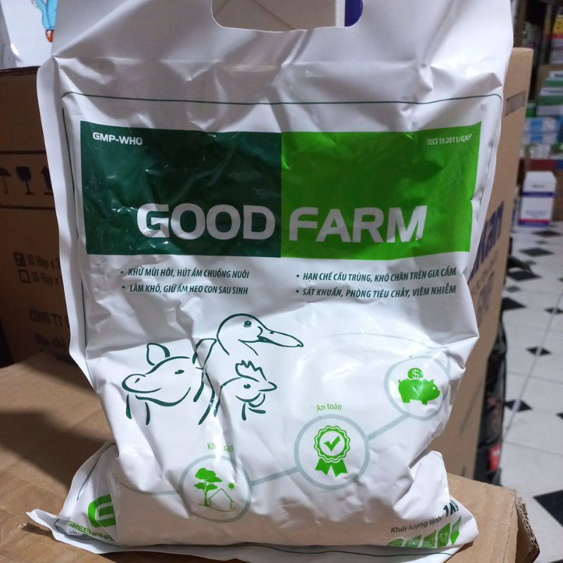 Bột khử mùi, hút ẩm cát mèo Goodfarm1kg