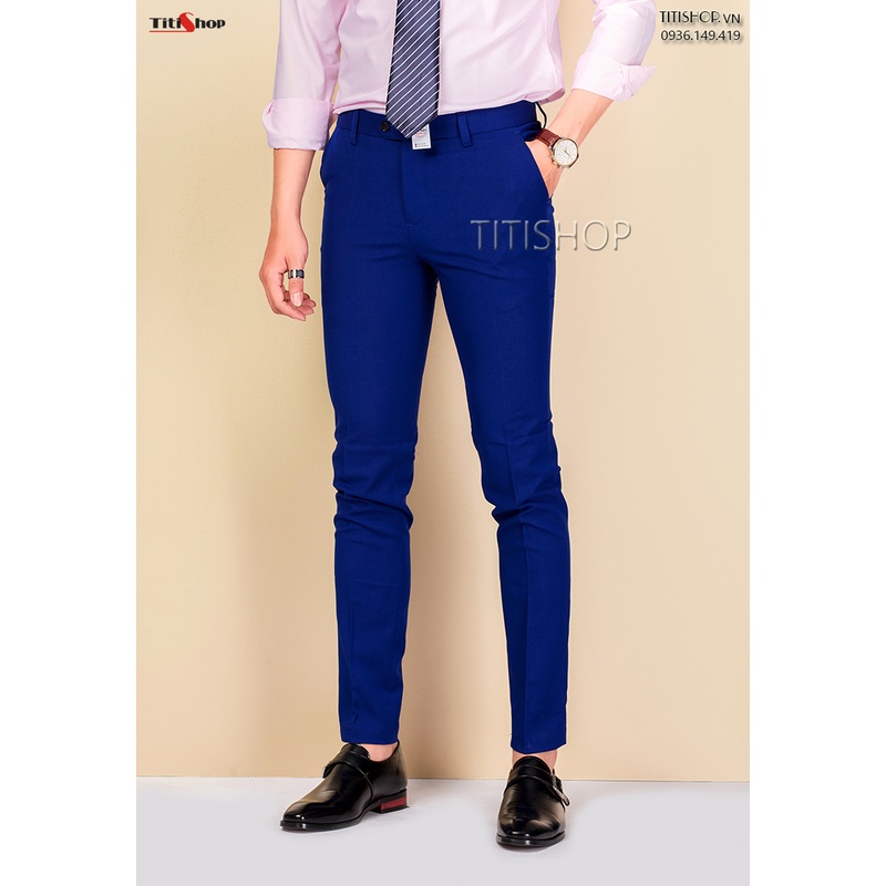 Quần Tây Âu Nam Titishop AVN155 Xanh