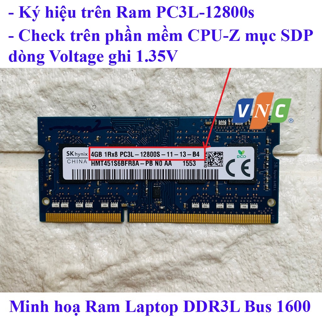 Ram Laptop PC3/PC3L 2GB, 4GB BUS 1333 1600 12800 DDR3 DDR3L zin tháo máy chính hãng bảo hành 1 đổi 1