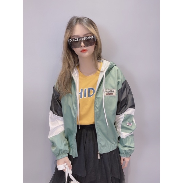 AK25_Áo Khoác Dù Phom Rộng May 2 Lớp_Áo Khoác Thể Thao Unisex Form Rộng Nam/Nữ Ok