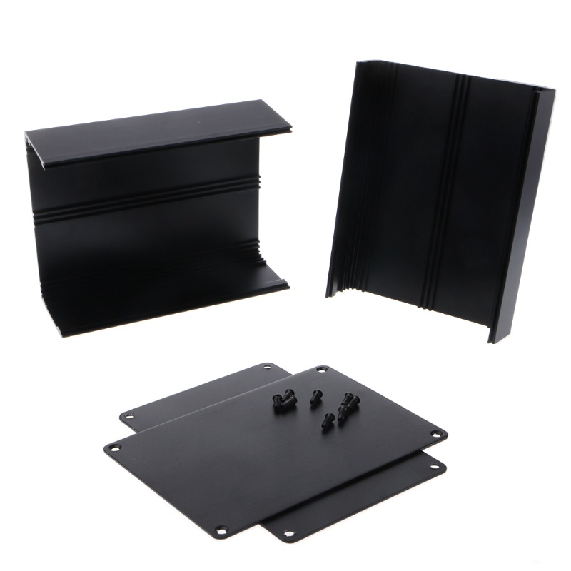 Hộp nhôm đen đựng linh kiện điện tử 155x120x83mm