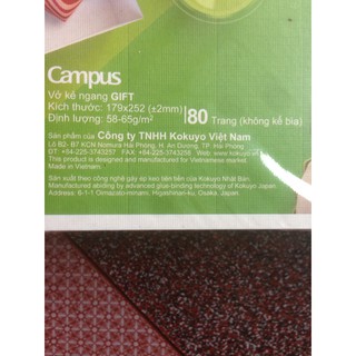 Vở Campus GIFT NB-BGIF80 (80 Trang)
