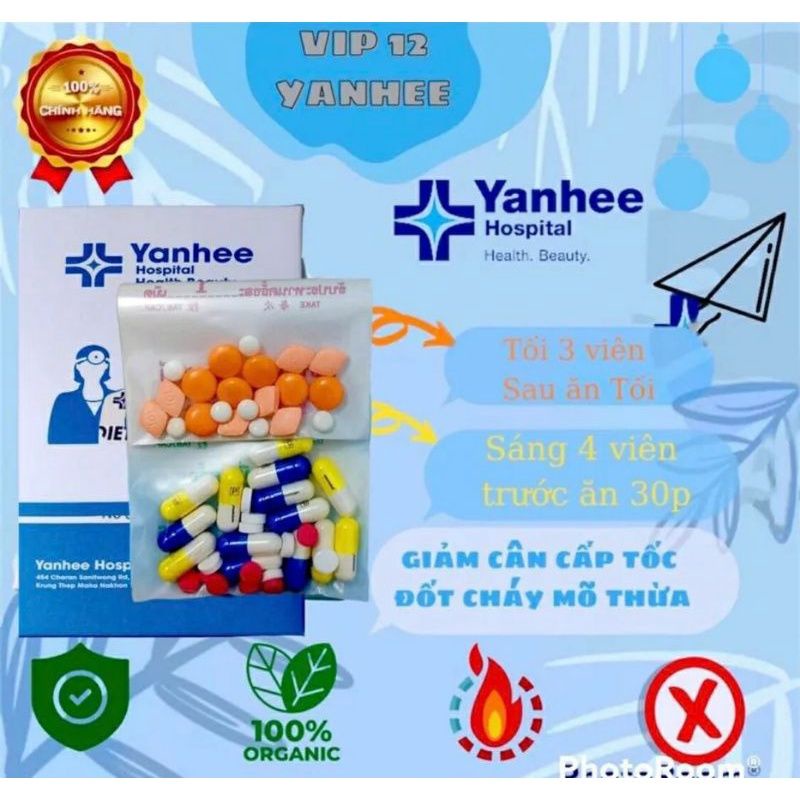 Giảm cân yanhee siêu mạnh Vip 14 PP plus Thái lan