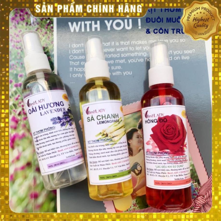 Nước Hoa Xịt Phòng Cao Cấp BestLADY : Hương CoCo Chanel ,Enchanteur, Hồng,Ly, Lavender, Hoa Nhài, Sả Chanh, Quế.,