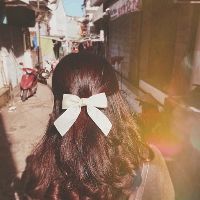 Kẹp tóc nơ lụa hàn quốc