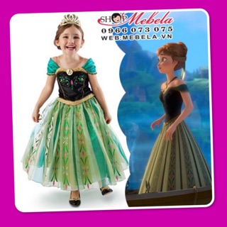Váy Anna Frozen cho bé gái 28-32kg, cao nhất 137cm sz 150