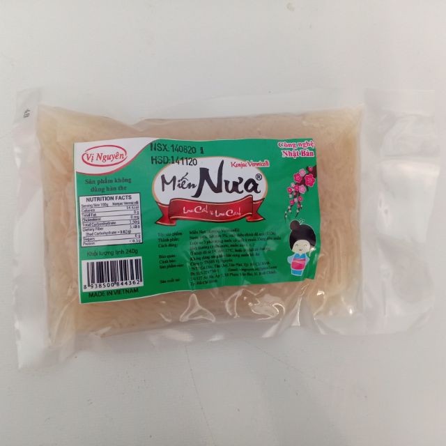 Combo 10 Gói Miến Nưa Keto Das Vị Nguyên 240Gram - Keto - Das - Không Carb