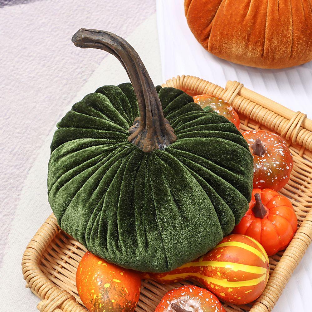 Bí Ngô Nhồi Bông Mềm Mại Trang Trí Halloween