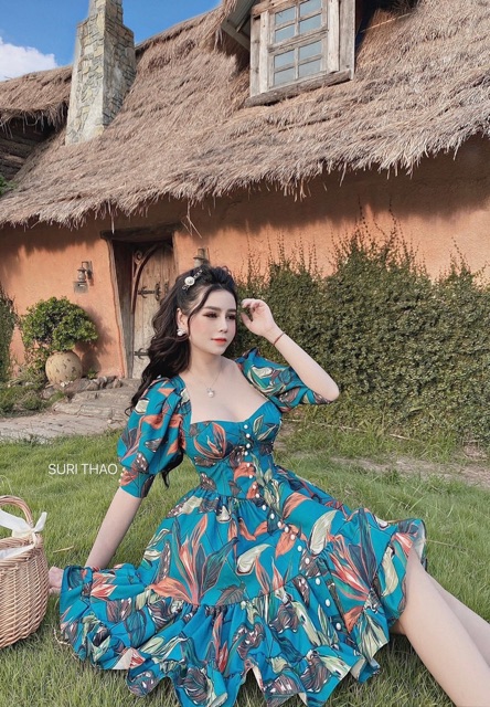 Đầm hoạ tiết #Bigsize 60kg =>90kg | BigBuy360 - bigbuy360.vn