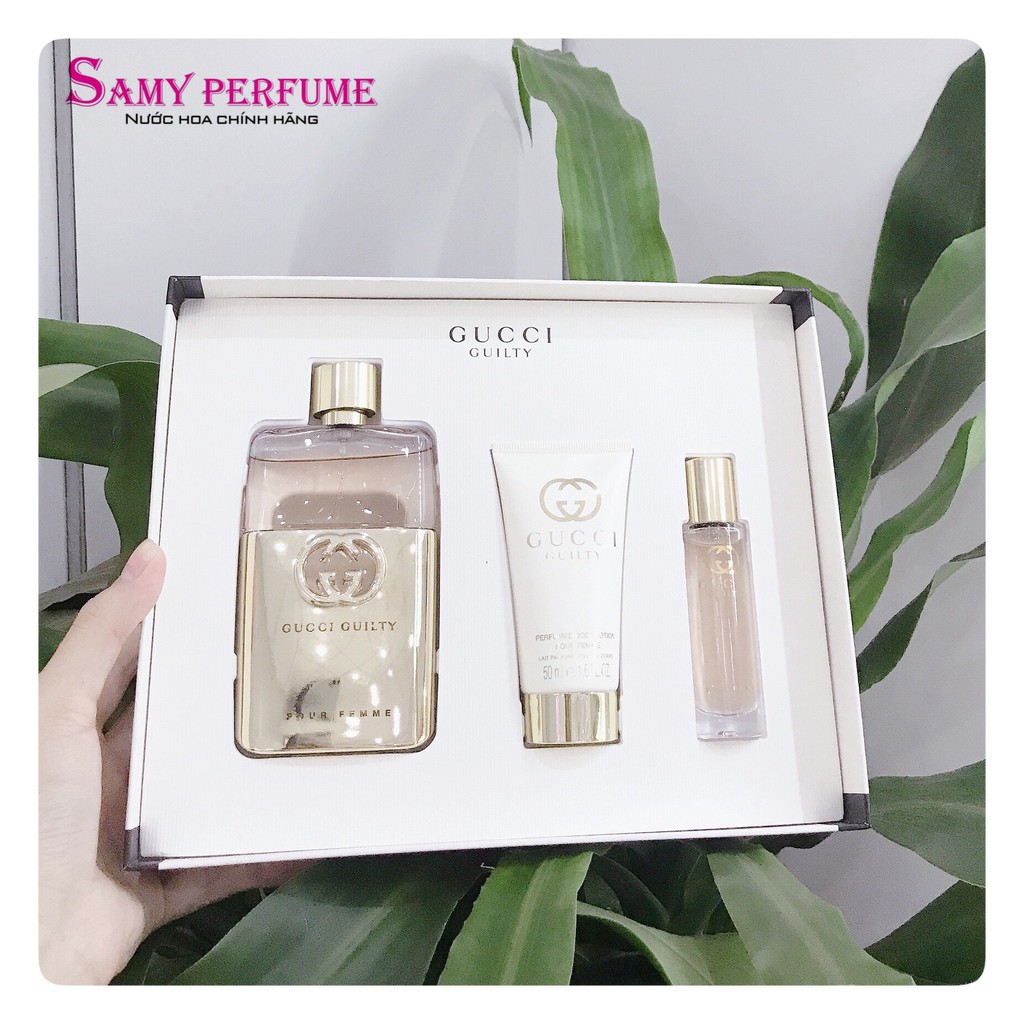 Set nước hoa 3 món Gucci Guilty Pour Femme EDP