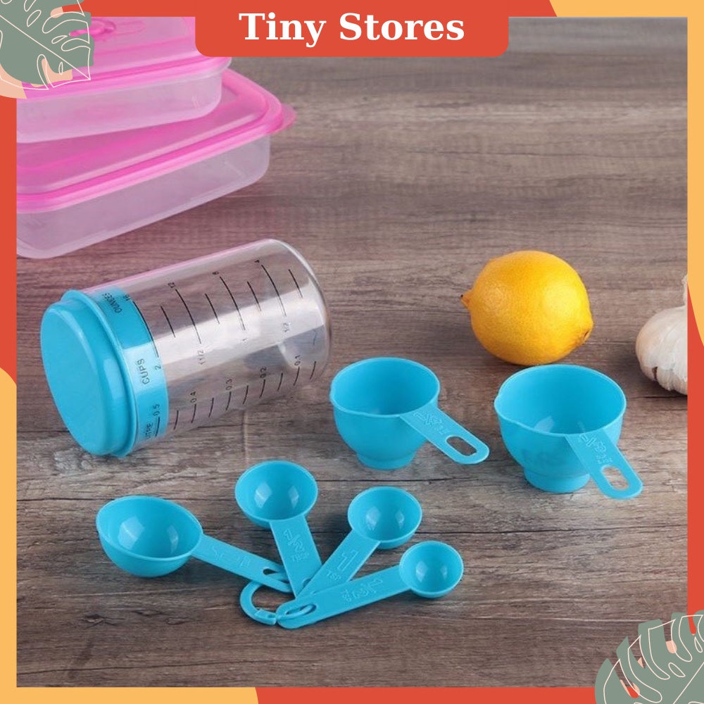Thìa Đong Gia Vị, Bộ Muỗng Đong 6 cái làm bánh nấu đồ ăn dặm nhỏ gọn cao cấp