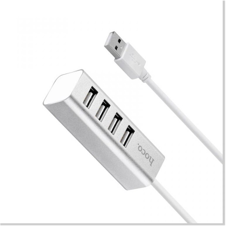 HUB 4 cổng USB Hoco HB1 tương thích cao chất liệu vỏ hợp kim nhôm cao cấp - MrPhukien