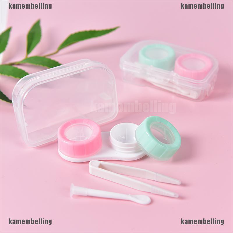 Hộp Đựng Kính Áp Tròng Thiết Kế Trong Suốt Nhiều Màu Sắc