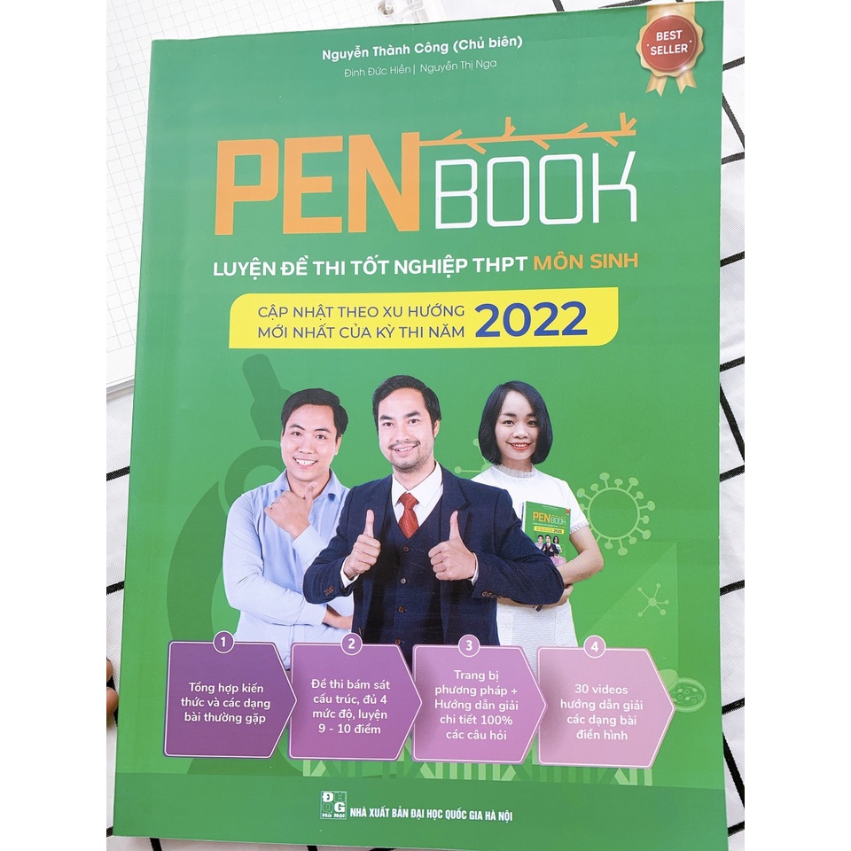 Sách - PENBOOK SINH Luyện đề thi Tốt nghiệp THPT môn Sinh - Bản 2022 - Nhà sách Ôn luyện